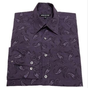 Report Collection Button Up Shirt Mens Medium